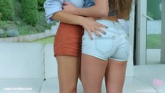 Anita Bellini and Dominica Phoenix in Double stuffed lesbian scene by SapphiX Thumb