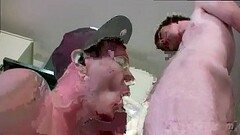 Emo gay guys having hardcore sex movie A Three Course Meal Of Cock! Thumb