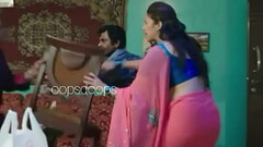 Huma quereshi pink transferant saree a visible sxy curves Thumb