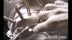 Honey gets put to t. Thumb