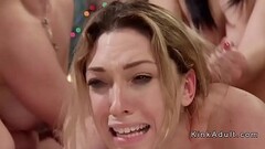 Hot blonde lesbian anal gangbanged Thumb