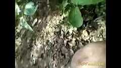 Indian slut outdoor in jungle gets hairy pussy fucked by ... Thumb