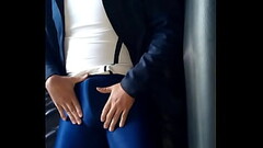Mi verga bien dura en Lycra&copy_ Thumb