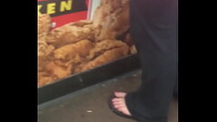 white lady mature candid toes Thumb