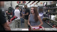 Lovely floozy has sex in shop Thumb