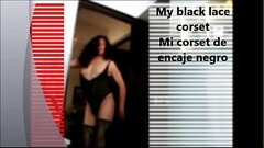 My black lace corset - Mi corset de encaje negro Thumb