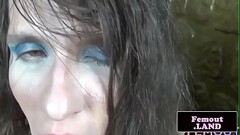 Masturbation loving shemale dildoing her ass Thumb