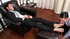Alex and Rego enjoy free time with feet fetish and jerking Thumb
