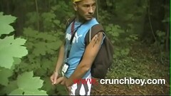 twink suck xxl cock of daddy on exhib forest public Thumb