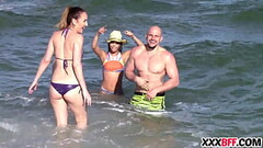 Spring break friends sharing a cock Thumb