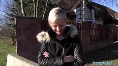 Public Agent Janie Sky gets her pussy splattered with spunk Thumb
