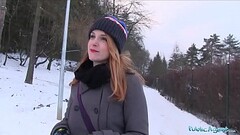 Public Agent Inked ginger Irina Vega earns cash for fucking Thumb