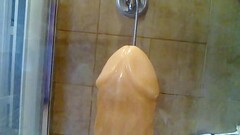 Humongous 4 inch dildo stretching my ass first time Thumb