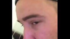 Piss drinking fag in bathroom Thumb