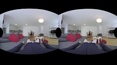 Strawberry Sandy has giant tits and a lust for VR Thumb