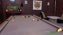 Midget turned on while playing pool Thumb