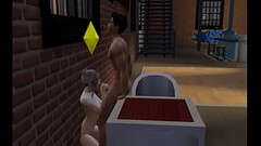 Sims Blowjob in a club Thumb