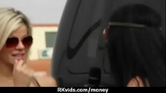 Tight teen fucks a man in front of the camera for cash 5 Thumb