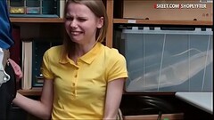 Skinny teen chick Catarina Petrov steal merchandise and gets her sweet pussy fucked in LP office Thumb