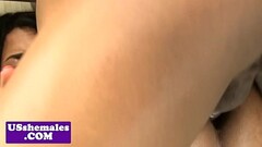 Teasing latina shemale banged in bathroom Thumb