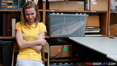 Skinny Russian teen shoplifter caught and fucked by security Thumb