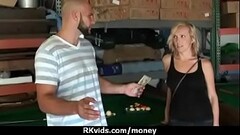 Sexy exhibitionist GFs are paid cash for some public fucking 12 Thumb