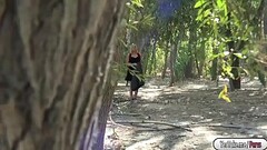 Hot babe Kate gets fucked in the forest Thumb