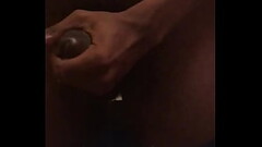 Big Black Cock Jerk and cum Thumb