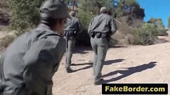 Latina babe fucked hard by a huge black cocked border agent Thumb