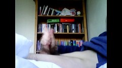 Teen jerks off his cock and balls Thumb