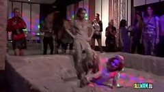 Tarra and her friends just love mud wrestling Thumb