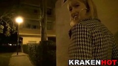 Blonde woman in the street looking for stranger men to fuck Thumb