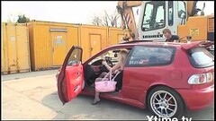 y. slut fucked on the hood of the car Thumb