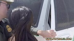 Black cop blowjob Pale Cutie Banging on the Border Thumb