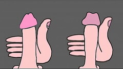 Two straight boys doing a jerkoff contest ANIMATED Thumb
