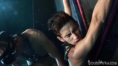 Crucified gay youngster getting flogged and poked Thumb