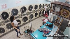 Got busted and fucked at laundromat Thumb