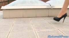 Tattooed eurobabe pussyfucked in threesome Thumb