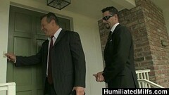 HumiliatedMilfs - Milf Reporter Roxanne Hall Fucks &amp_ Sucks For A Scoop Thumb