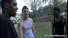 BlacksOnBoys - Interracial Bareback Hardcore Gay Fuck Video 19 Thumb