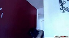 Brunette masturbating front the webcam Thumb