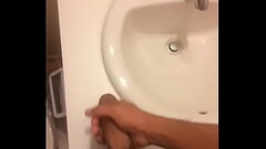 Jacking off my big cock Thumb