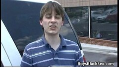 Blacks On Boys - Gay Hardcore Interracial Bareback Sex Video 12 Thumb