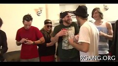 Men and beauties on sex party Thumb