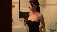 Hot German Step-Sister caught Him and help with Fuck Thumb