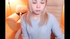 Confused Depressed Blonde Bitch is Waiting for Your Cum on Her Beautiful Face Thumb
