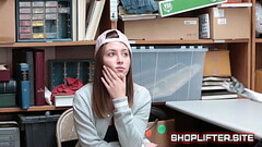 Young Terrified Shoplifting Teenager Gets Busted Thumb