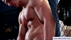 Muscular amateur hunk pleasures himself Thumb