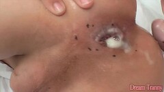Small dicked shemale creampied Thumb