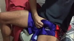 Bulge in shorts. Big dick Thumb